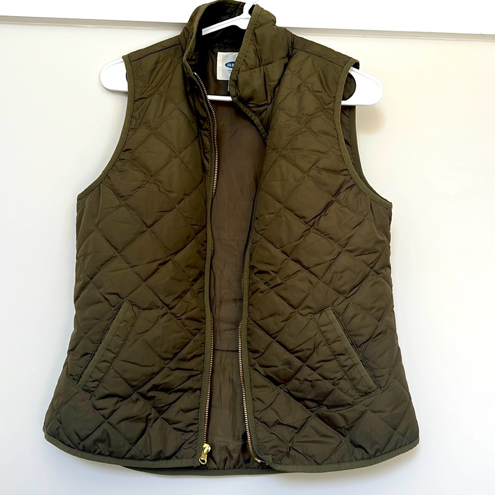 Old Navy Olive Green Vest- Size Small